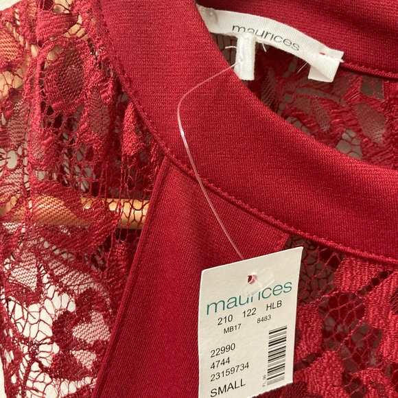 Red lace dress size S - Picture 6 of 8